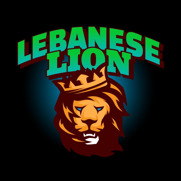 Lebanese Lion by Tip Top Tee's