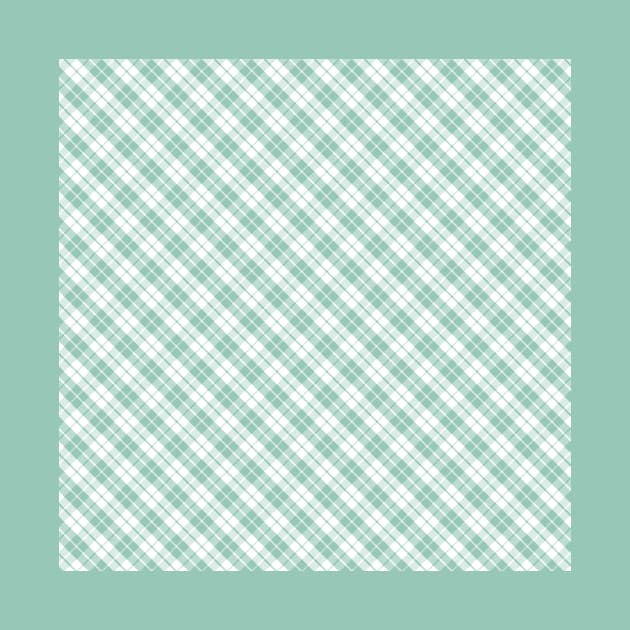 pastel green plaid pattern by imaginekaye