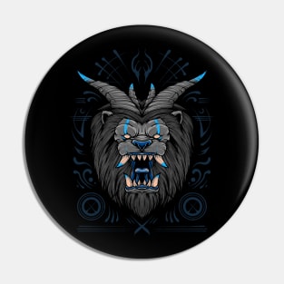 Lion Devil Zodiac Demon Monster Pin