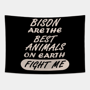 Bison Nature Buffalo Retro Prairie Wisent West Tapestry