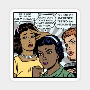 Comic Women Lost Patience Magnet