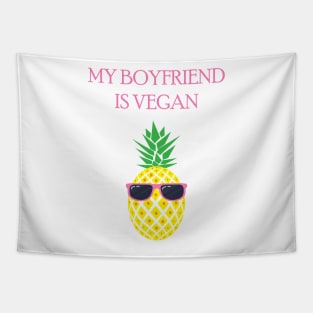 My Boyfriend Is Vegan Tapestry