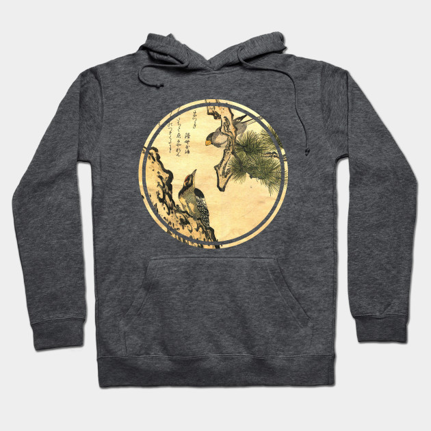 Old Japanese Painting Birds 2 Japanese Hoodie Teepublic