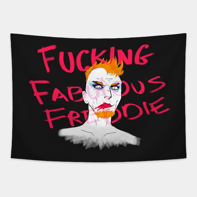 F*cking Fabulous Freddie Tapestry by midnightechoes