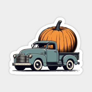 Pumpkin Harvest 1947–1955 Chevy Truck Magnet