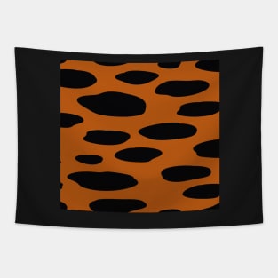 Orange tiger texture Tapestry