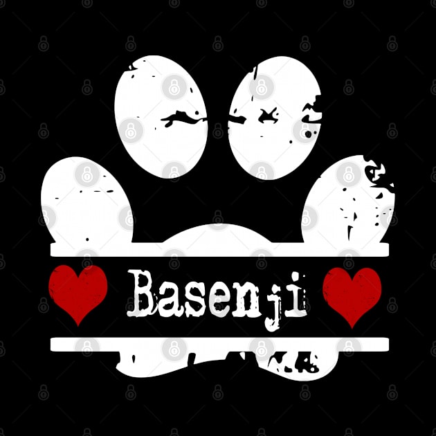 Basenji dog paw print by artsytee