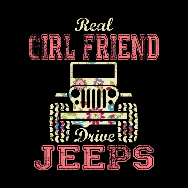 Real Girl Friend Drive Jeeps Cute Flower Jeep Floral Jeeps Women/Kid Jeep Lover Jeep Girl by Nancie