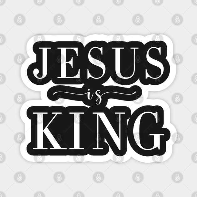 Jesus is King. Magnet by CityNoir