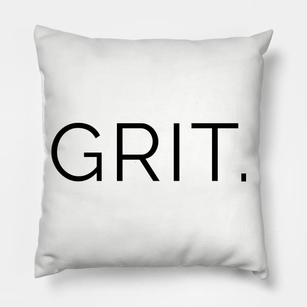 Grit. Determined to Succeed Pillow by tnts