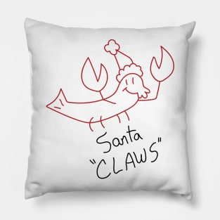 Santa "Claws" Pillow