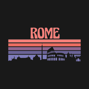 Rome City Skyline Sunset T-Shirt