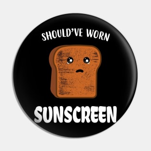 Funny Bread Should've Worn Sunscreen. Pin