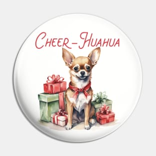 Chihuahua Christmas Shirt Pin