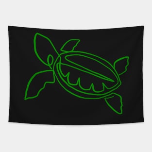 Turtle Line Art Collection Tapestry