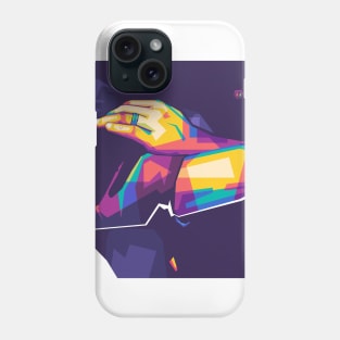 man's hand wpap pop art Phone Case