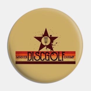 Master Disc Golf Champ Pin