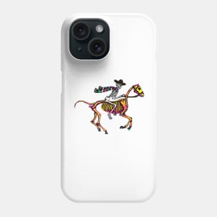 Cowboy skeleton day of the dead. Phone Case