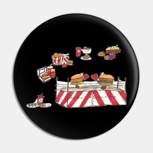 Burger Ring Pin