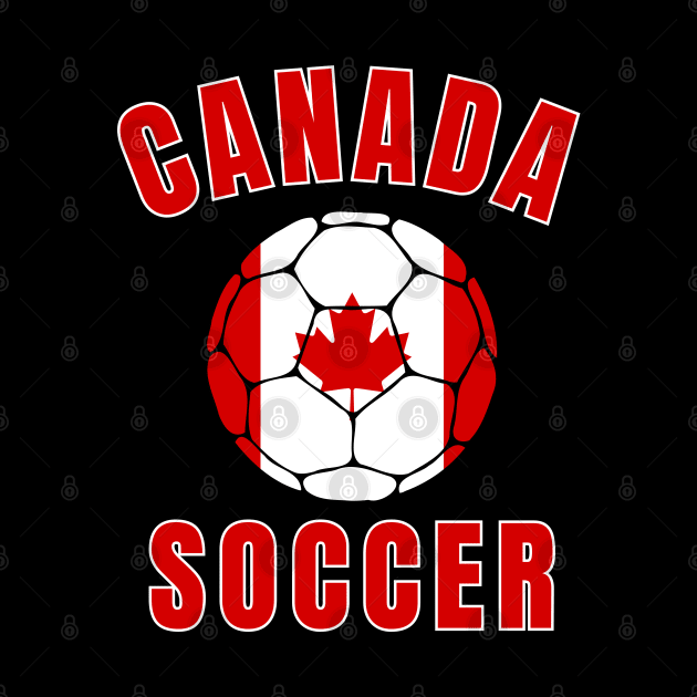 Canada Soccer Ball by footballomatic