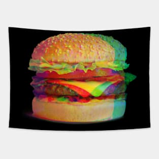 Trippy Burger Tapestry