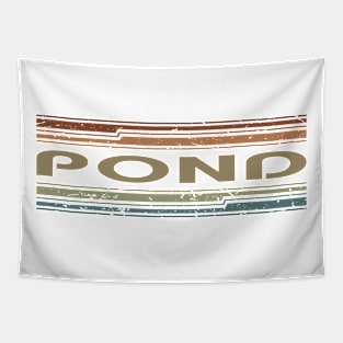 Pond Retro Lines Tapestry