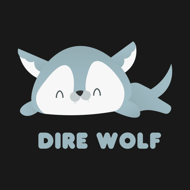 Kawaii Dire Wolf by FlutesLoot