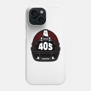 Retro Football Helmet 405 Area Code Norman Oklahoma Football Phone Case