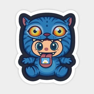 Derpy tiger Labubu Magnet