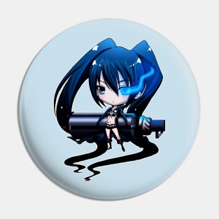 Chibi Black Rock Shooter Pin