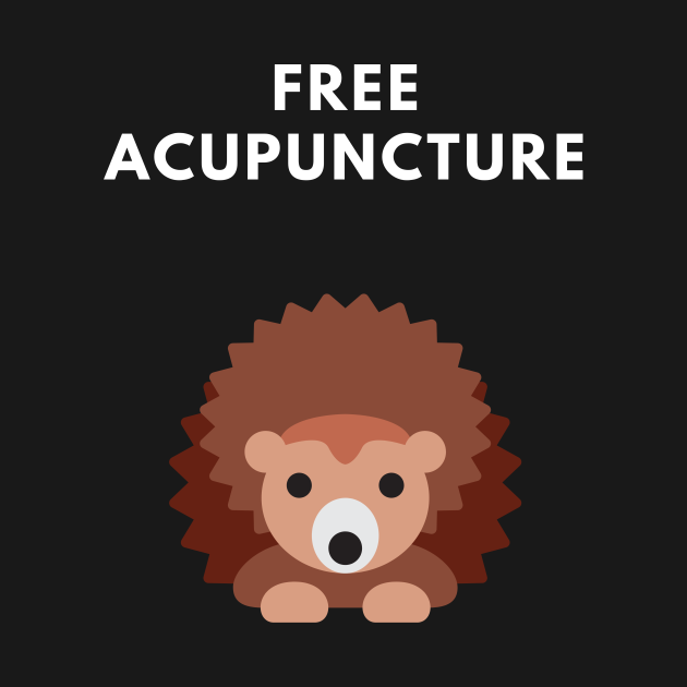 Free Acupuncture Funny Hedgehog Shirt - Free - T-Shirt