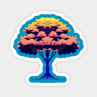 vibrant tree Magnet