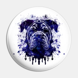 Mastiff Watercolor Stencil Pin