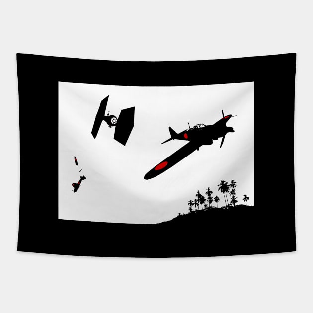 Imperial Dogfight Tapestry by EightiesBeast