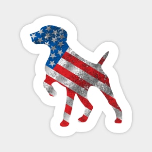 'Police Dog USA Flag' Cute July 4th Freedom Gift Magnet