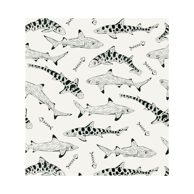 Shark Pattern by fernandaschallen