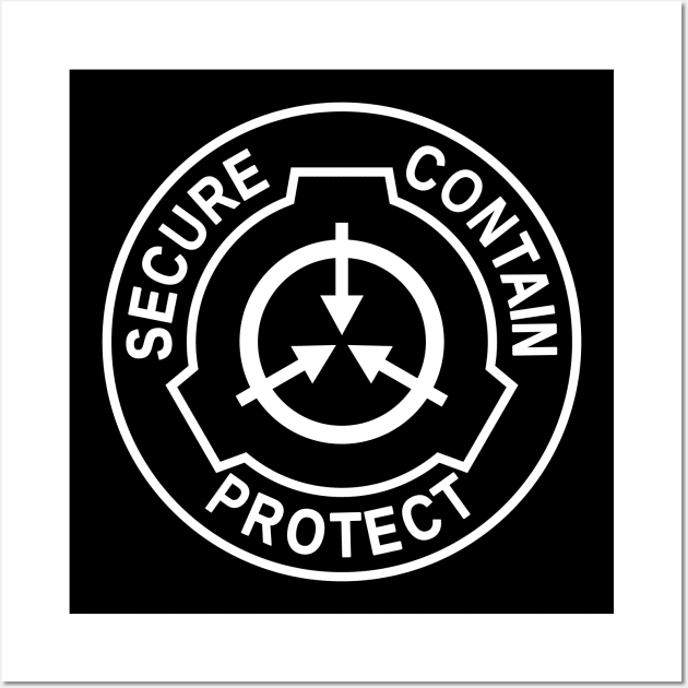 SCP Patch - inverted - Scp Foundation - Posters and Art Prints