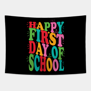 happy first day of school design Tapestry