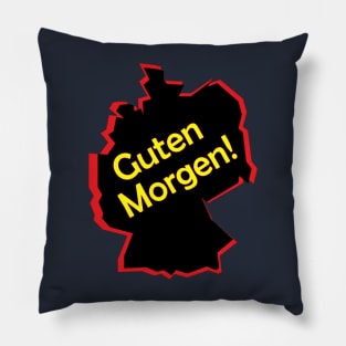 guten morgen deutsch deutschland german germany Pillow