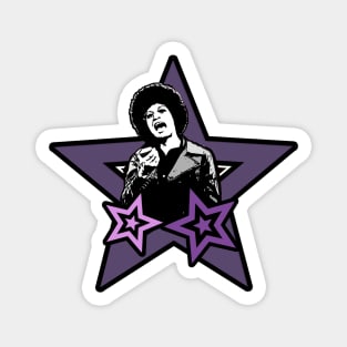 Angela Davis - Superstar Lavender Magnet