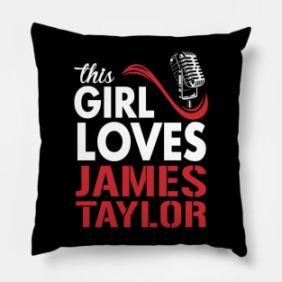 This Girl Loves James Pillow