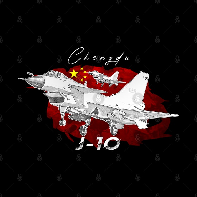 Chengdu J-10 Chiness Fighterjet by aeroloversclothing