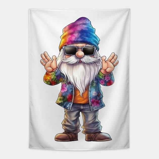 Hippie Gnome #7 Tapestry by Chromatic Fusion Studio