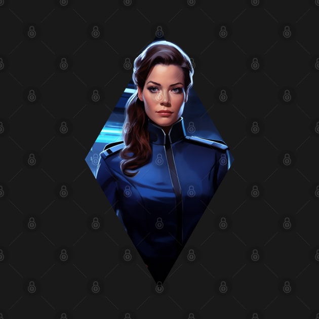 Interstellar Officer's Portrait - Sci-Fi by Fenay-Designs