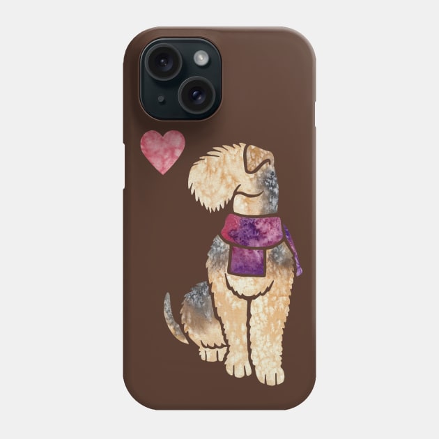 Lakeland Terrier watercolour Phone Case by animalartbyjess