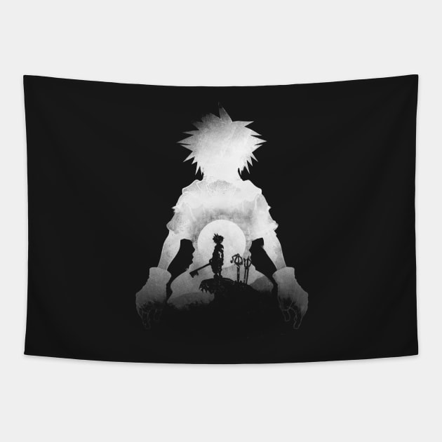 Monochrome Keyblade Tapestry by FanFreak