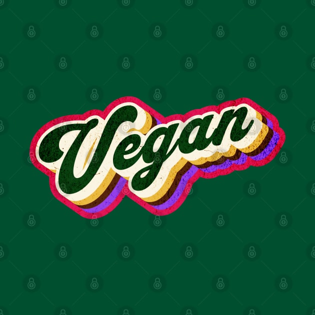 Colorful Retro Vegan Graphic Logo by Cult of Seitan