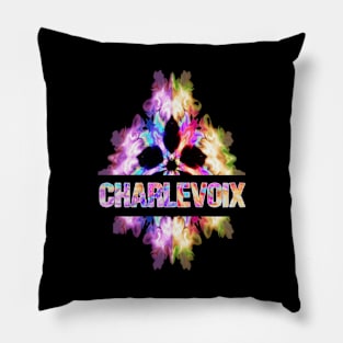 Charlevoix Tie Dye Watercolor Gift Souvenir Pillow