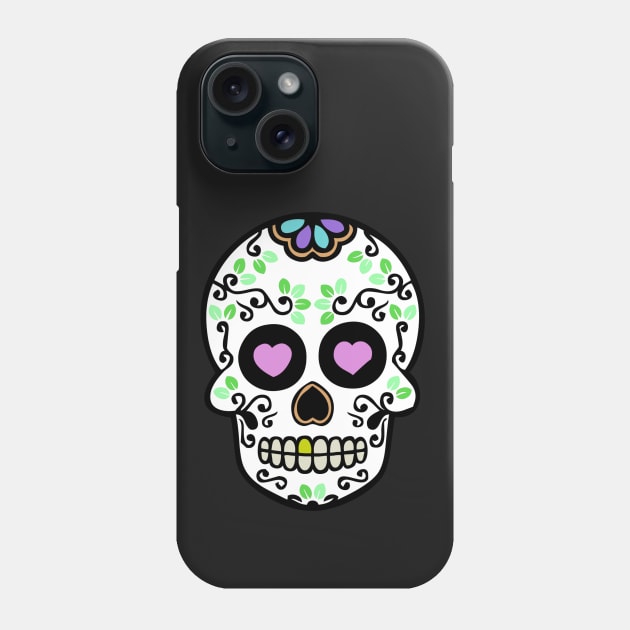 Sugar Skull Phone Case by charlescheshire