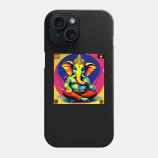 Lord Ganesha Music Record Hindu Art Phone Case